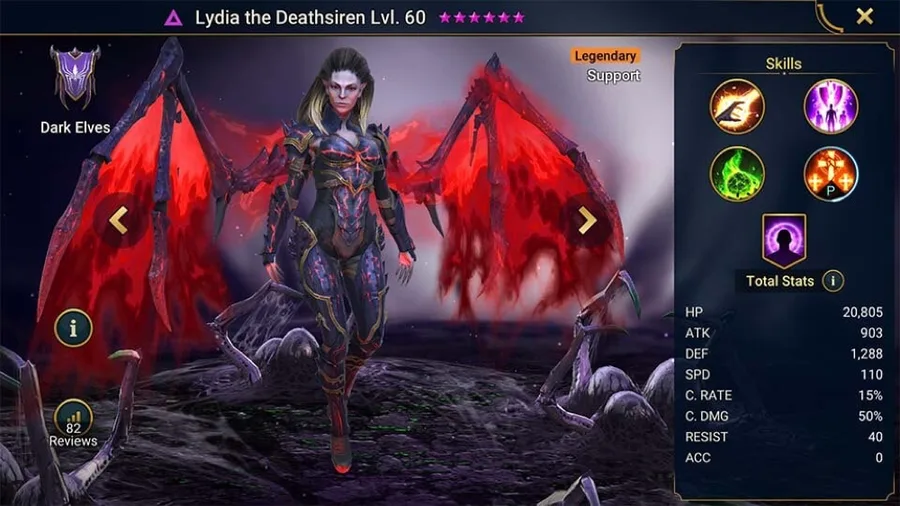 Lydia the Deathsiren character artwork